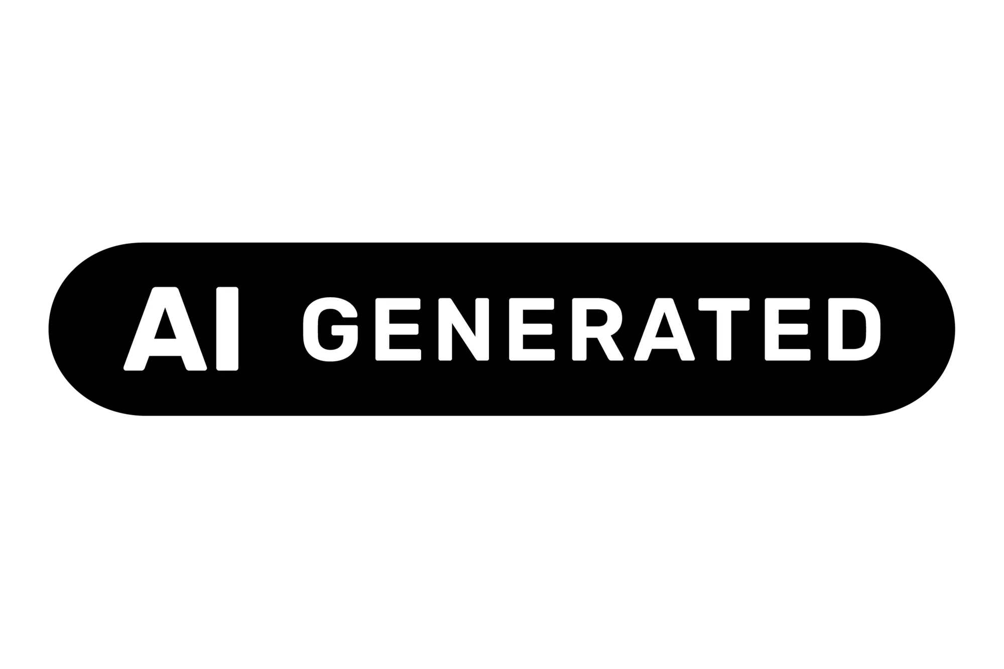 EU-Icon „AI Generated" – vollständig KI-generierte Inhalte Offizielles EU-Icon „AI Generated": schwarzes Label zur Kennzeichnung von Bildern, Videos, Audio oder Texten, die vollständig von künstlicher Intelligenz erzeugt wurden, ohne menschliche Bearbeitung oder redaktionelle Kontrolle.